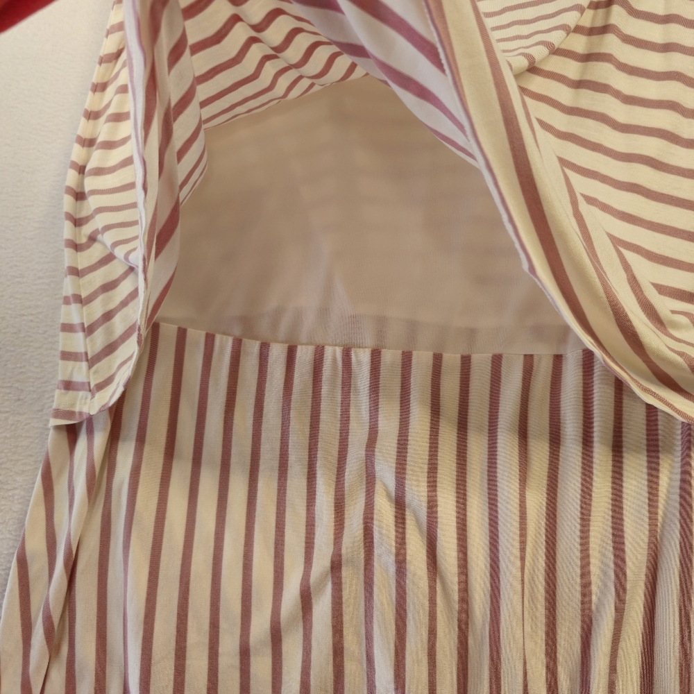 Agnes & Dora Pink and White Striped Layered Top Size XXL NWT - Picture 4 of 8